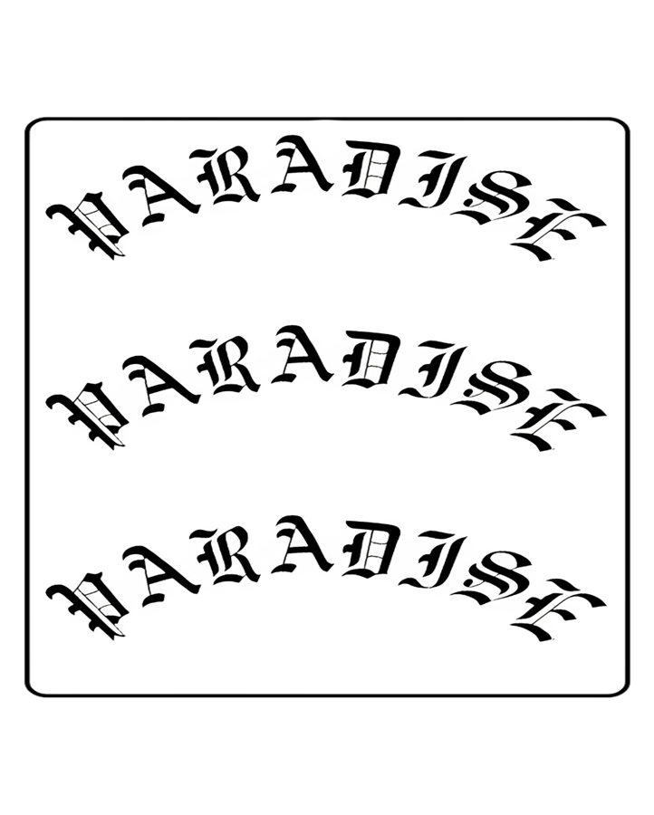 NEW Paradise Temporary Tattoo