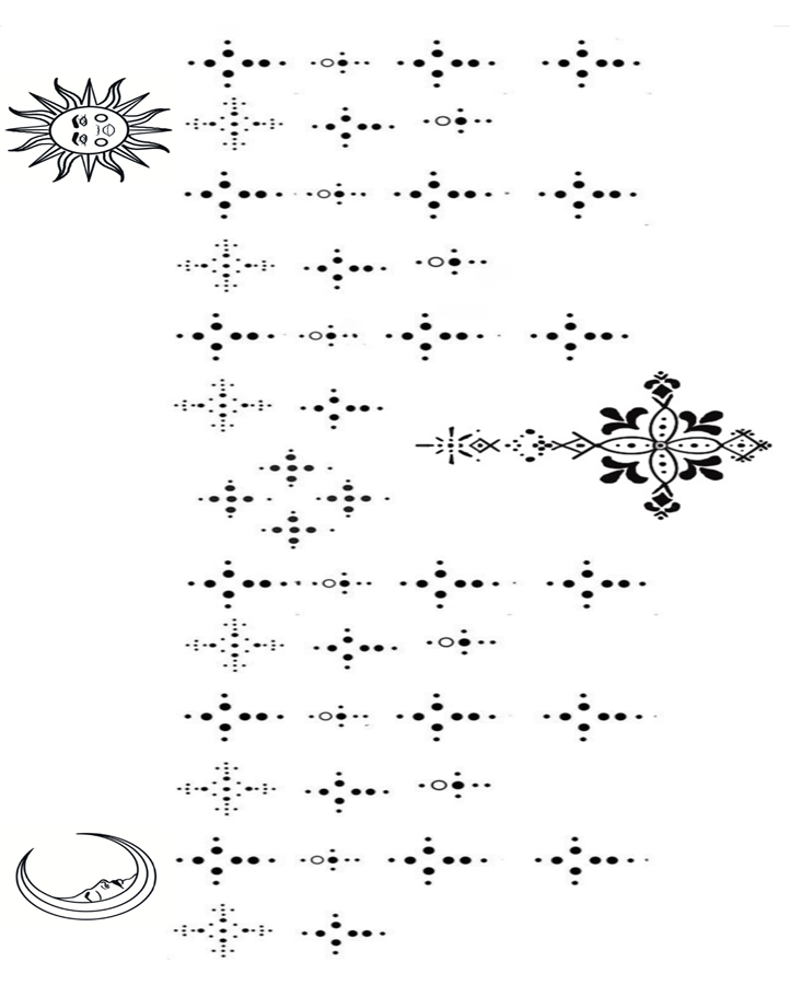 Sub Moon Harmony Temporary Tattoo
