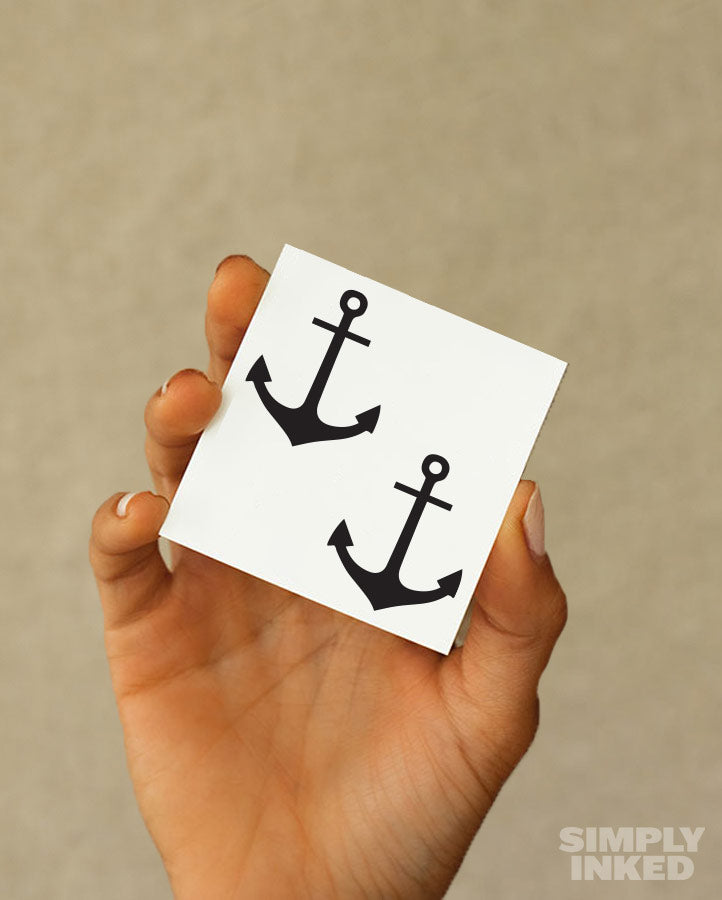 New Mini Anchor Semi Permanent Tattoo