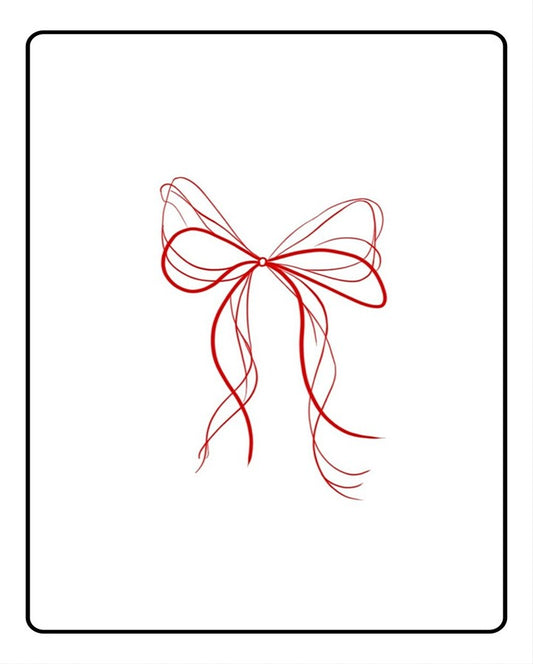 Ribbon Bow Temporary Tattoo