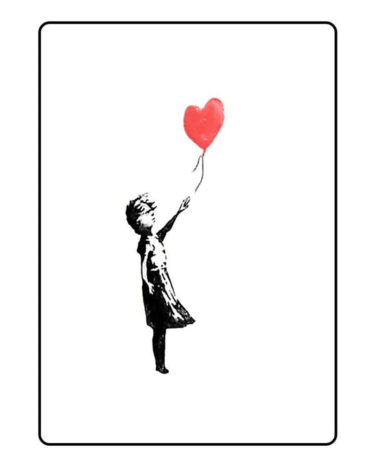 Balloon Girl Temporary Tattoo