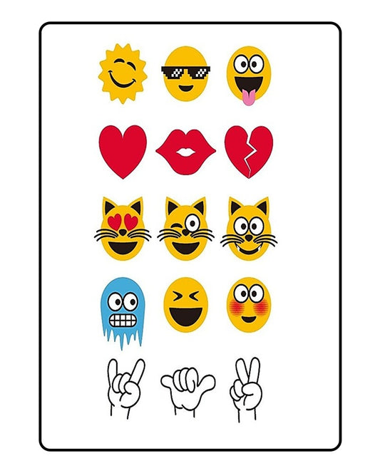 Emojis Temporary Tattoo Bundle