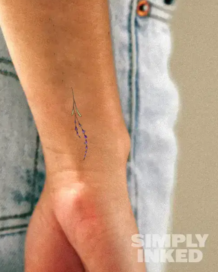 Motivational Orchid Temporary Tattoo