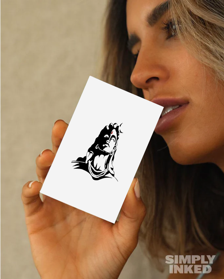 Adiyogi Shiva Temporary Tattoo