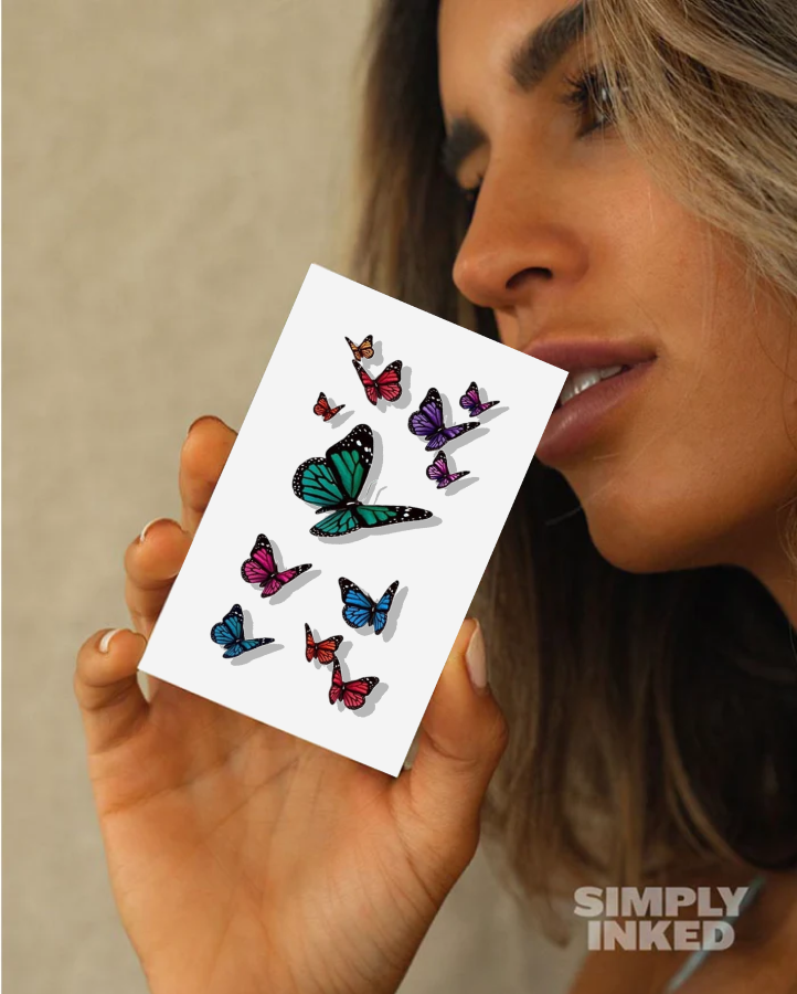 3D Butterfly Temporary Tattoo Bundle