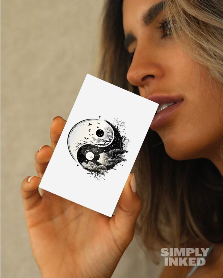 Yin & Yang Temporary Tattoo