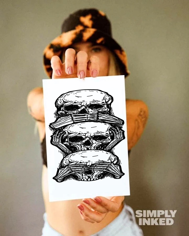 No Evil Semi Permanent Tattoo