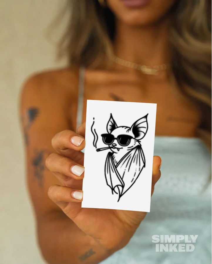 Battitude Semi Permanent Tattoo