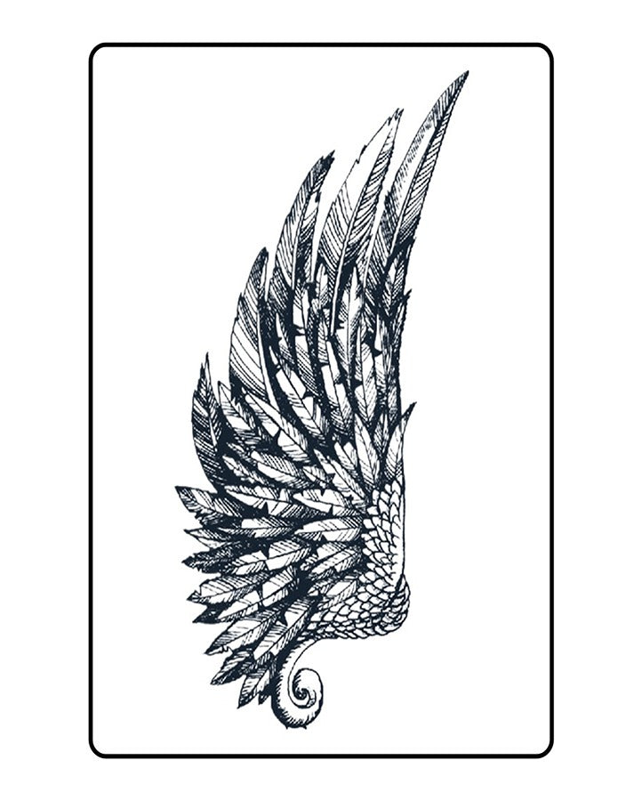 Mechanical Wing Semi Permanent Tattoo