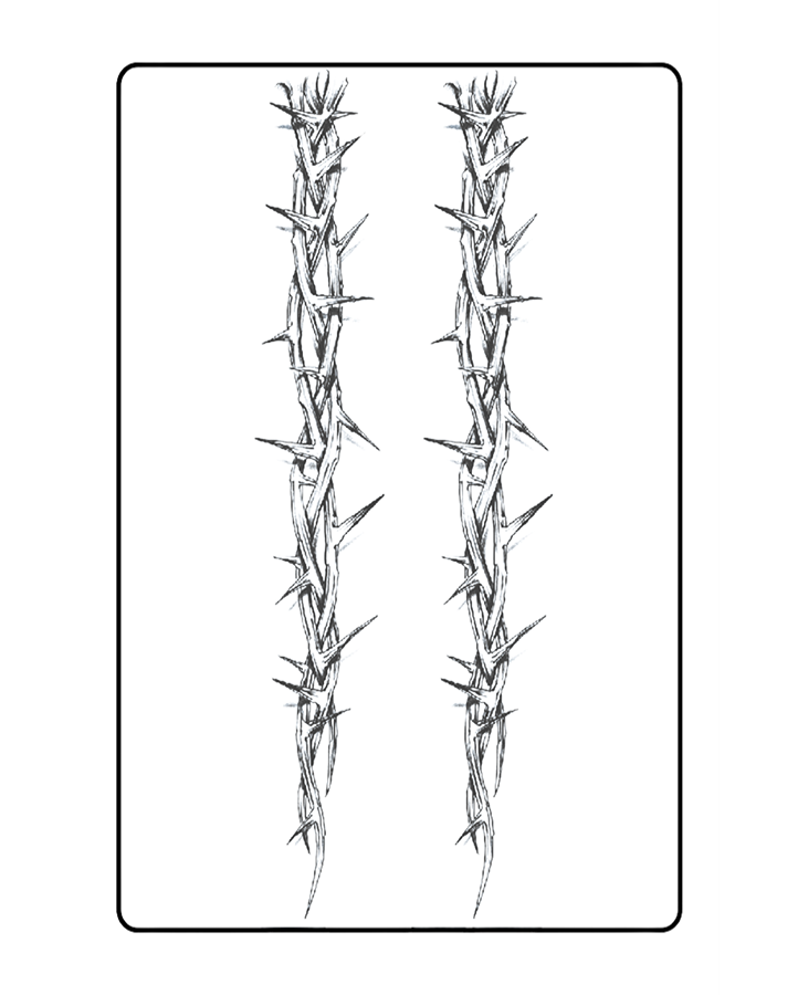 Barbed Wire Semi Permanent Tattoo