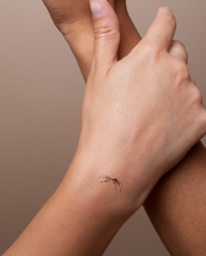 Flower Weed Temporary Tattoo