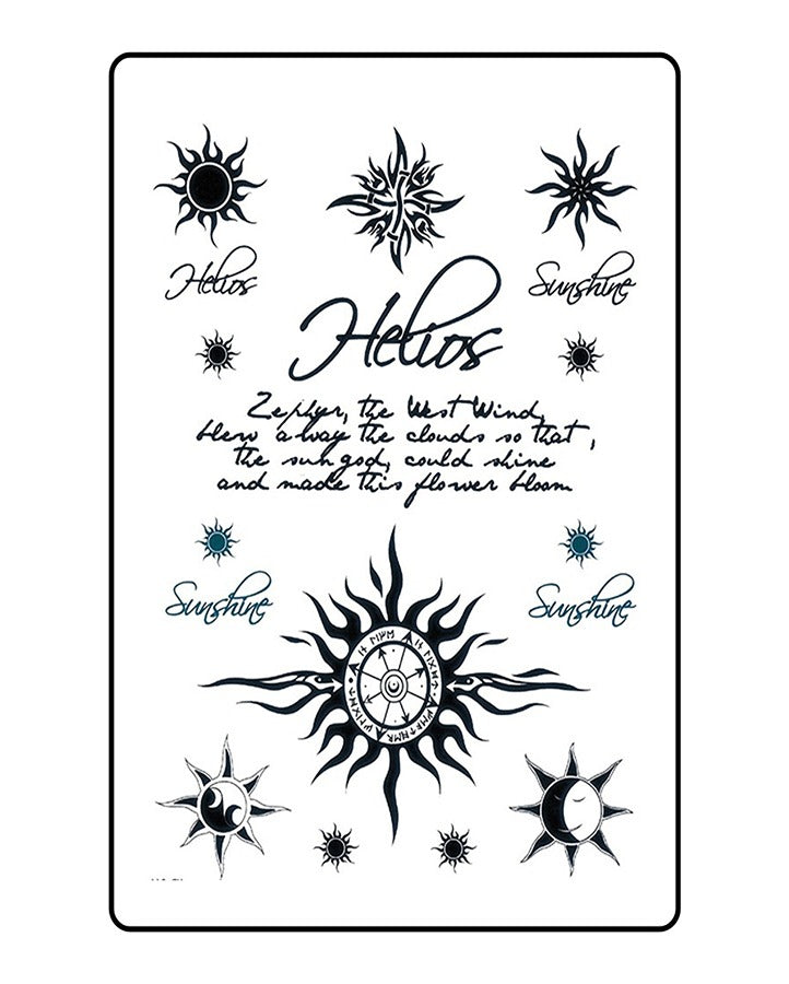 Helios Temporary Tattoo
