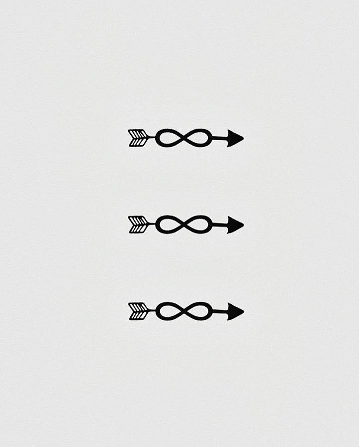 NEW Infinity Arrow Temporary Tattoo Simply Inked