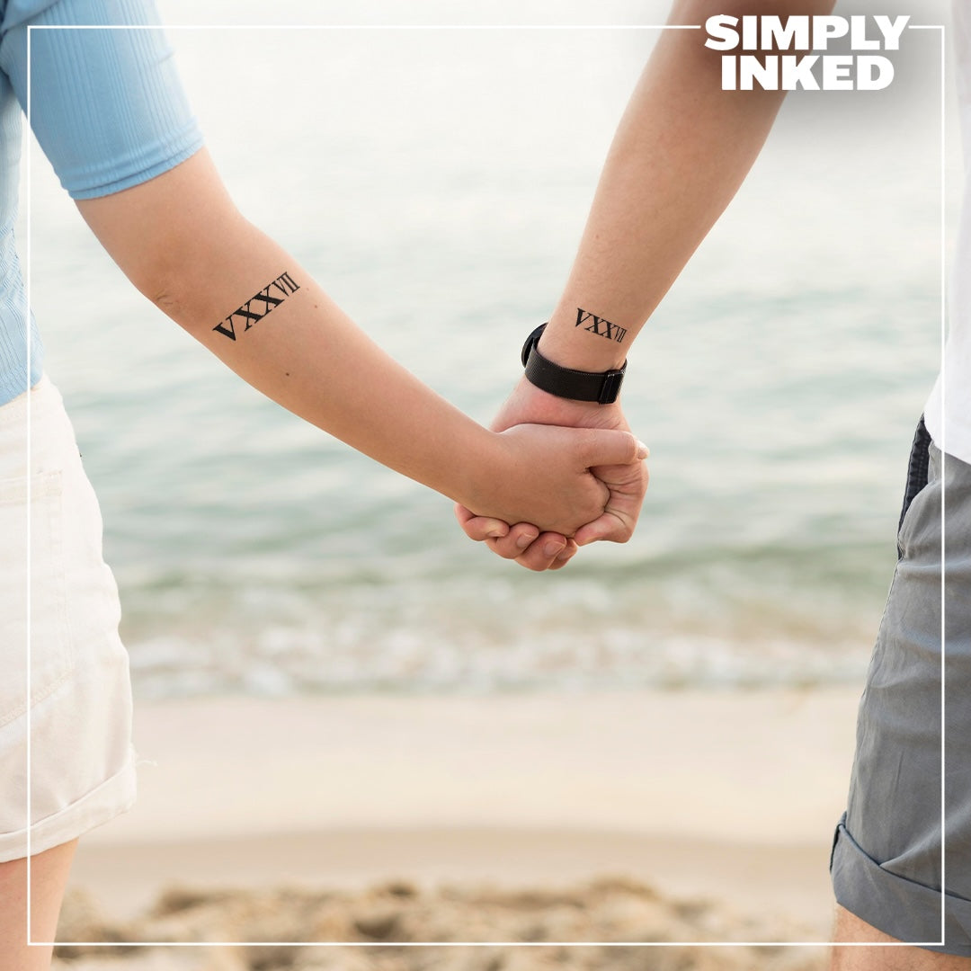 III Roman Number Semi Permanent Tattoo