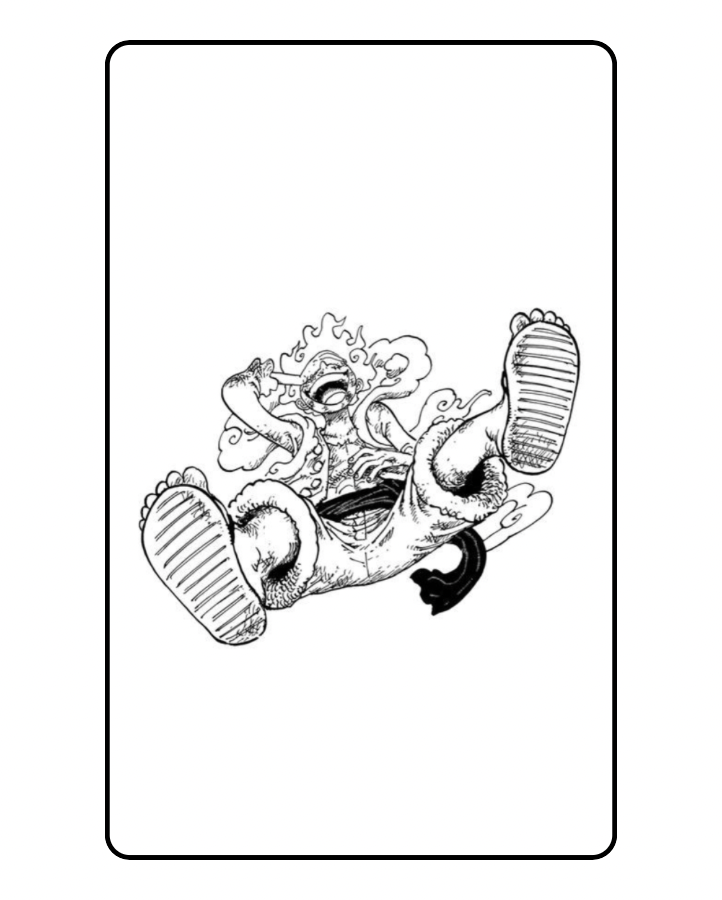Luffy Gear 5 Semi Permanent Tattoo