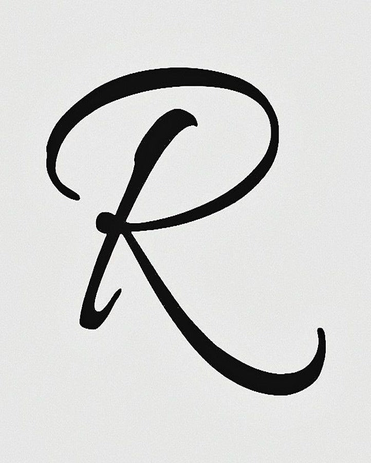 R Alphabet Semi Permanent Tattoo – Simply Inked
