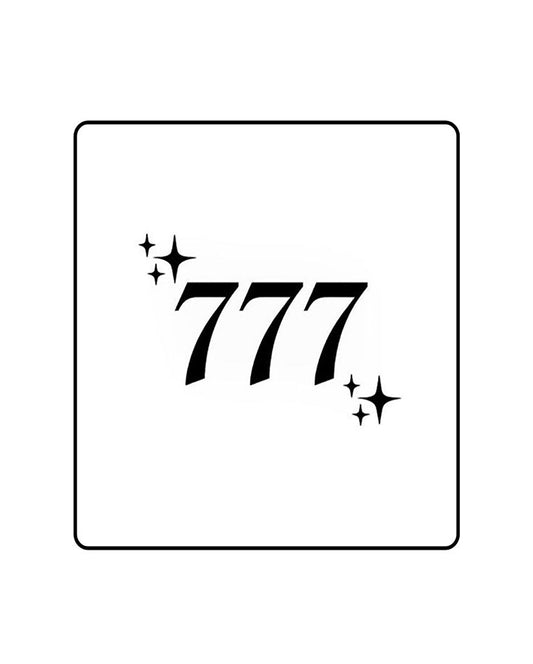 777 Semi Permanent Tattoo
