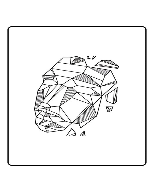 Black Mask Temporary Tattoo