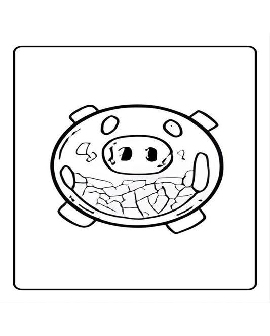 Piggy Bank Temporary Tattoo