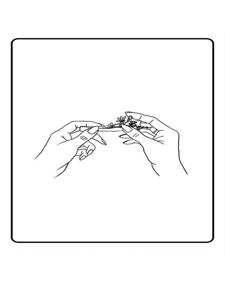 Flower Weed Temporary Tattoo