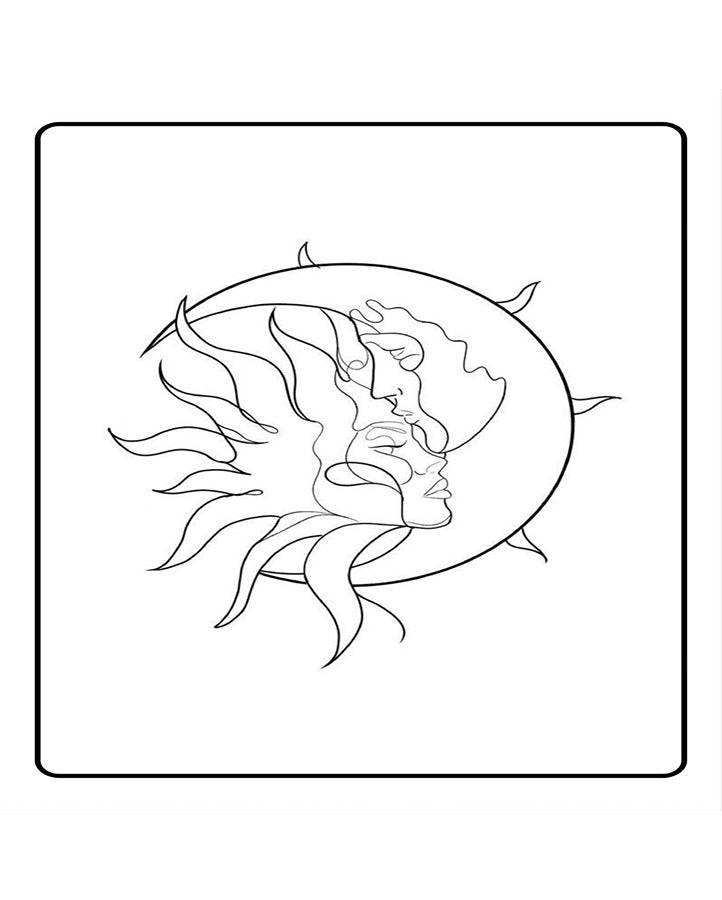 Sun & Moon Temporary Tattoo