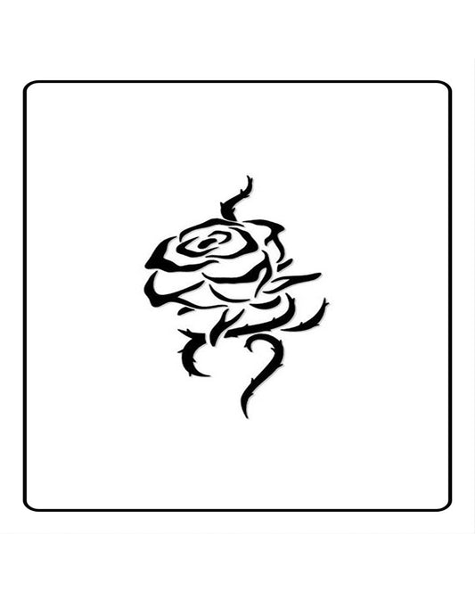 Tribal Rose Temporary Tattoo