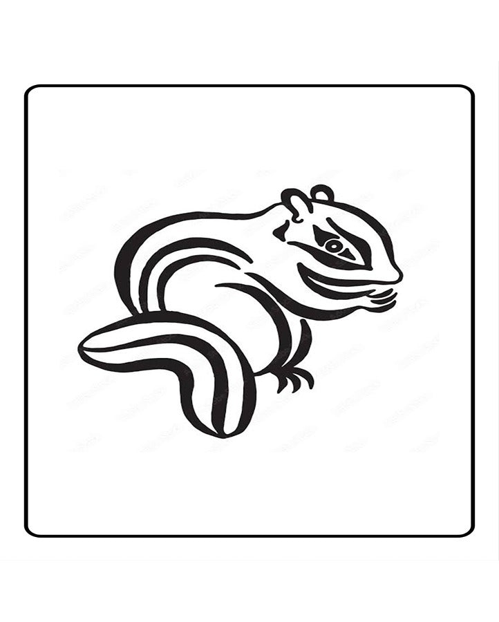 Tribal Squirrel Temporary Tattoo