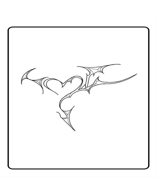 Dragon Heart Temporary Tattoo