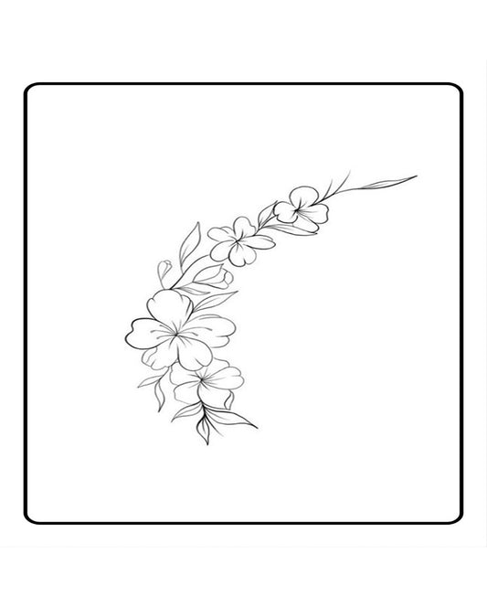 Jasmine Temporary Tattoo