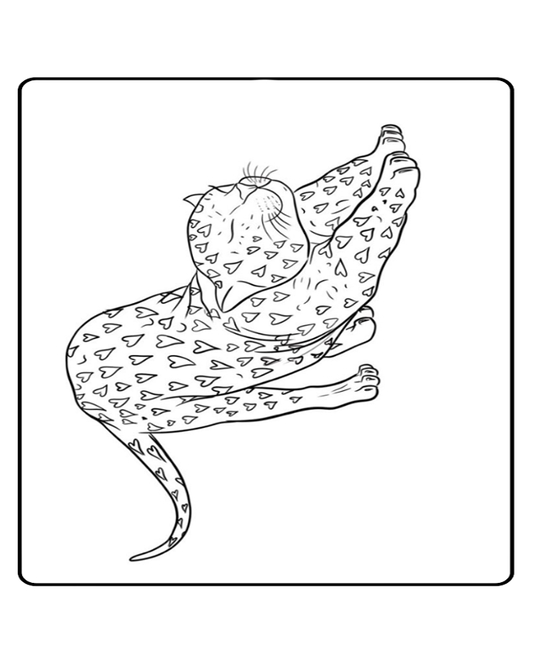 Jaguar Temporary Tattoo