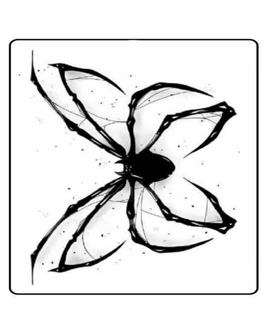 Stylized Spider Temporary Tattoo