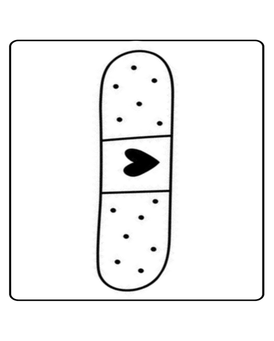 Heart Bandage Temporary Tattoo