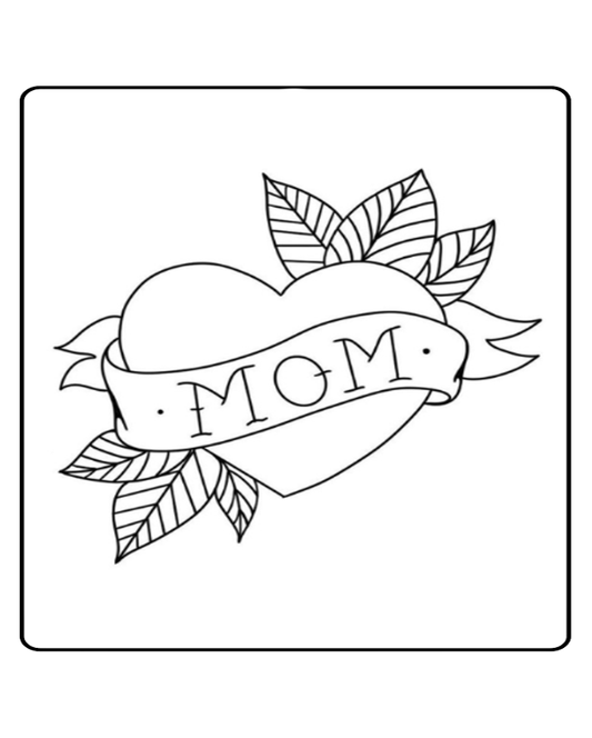 Mom Love Temporary Tattoo