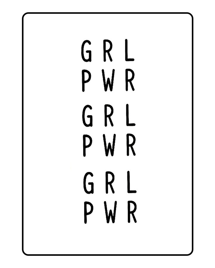 GIRL POWER Temporary Tattoo