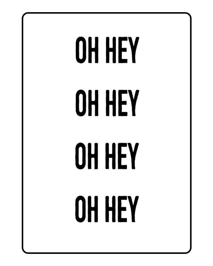 OH HEY Temporary Tattoo