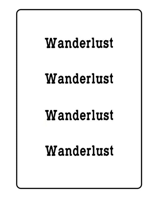 "Wanderlust" Temporary Tattoo