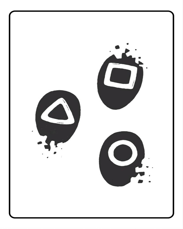 Masked Men Temporary Tattoo