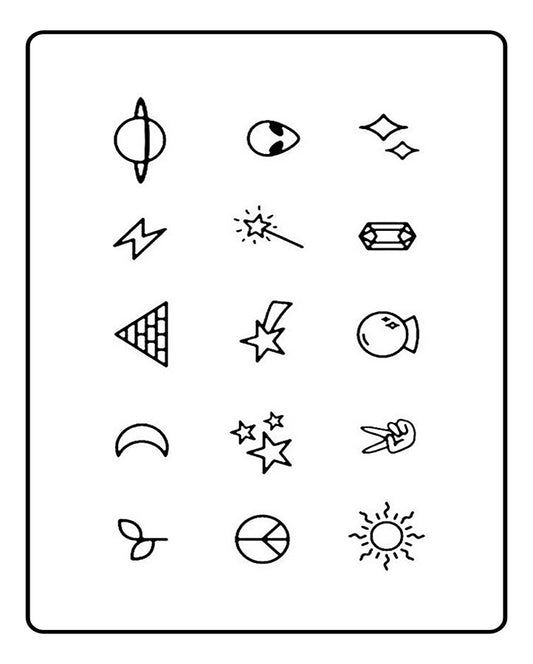 Minimalist 15 Temporary Tattoo Bundle