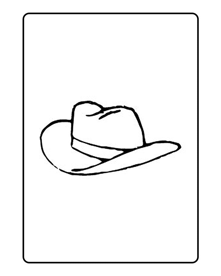 Cowboy Hat Temporary Tattoo