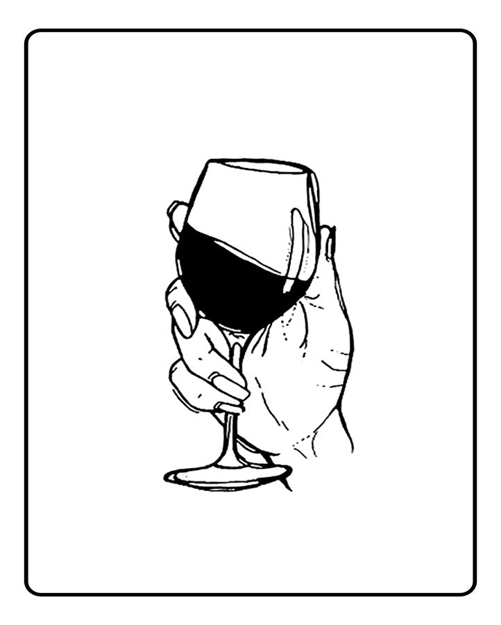 Wine Lover Tattoo - Semi Permanent
