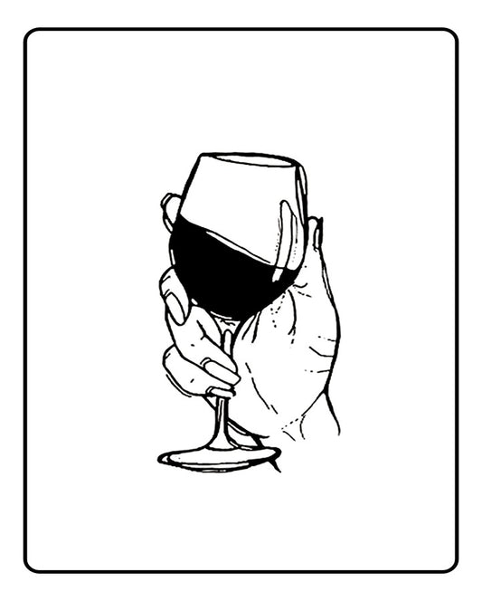 Wine Lover Temporary Tattoo
