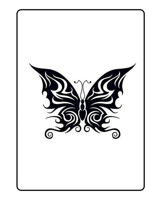 Tribal Bold Butterfly Tattoo - Semi Permanent