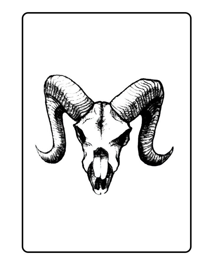 Animal Skull Temporary Tattoo
