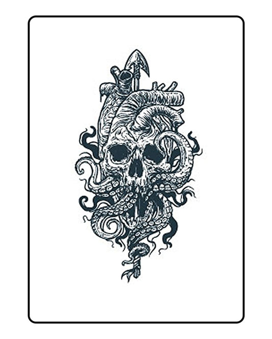 Evil Skull Temporary Tattoo