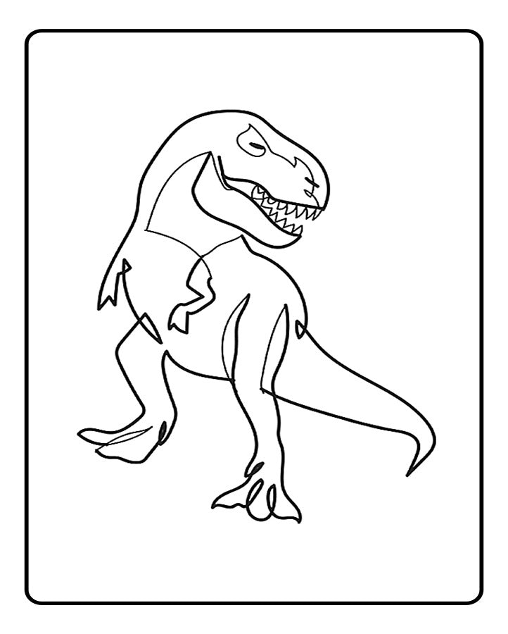 Minimal Dinosaur Temporary Tattoo