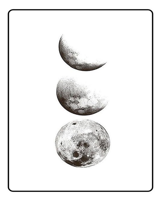 Phases Moon Temporary Tattoo