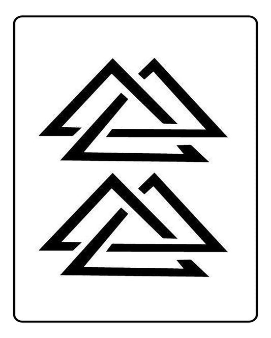 Valknut Temporary Tattoo