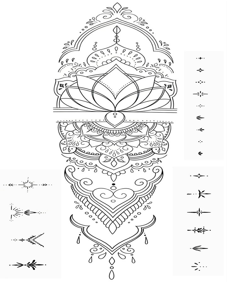 Lotus Lore Temporary Tattoo