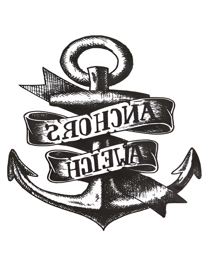 Anchors Aweigh Temporary Tattoo