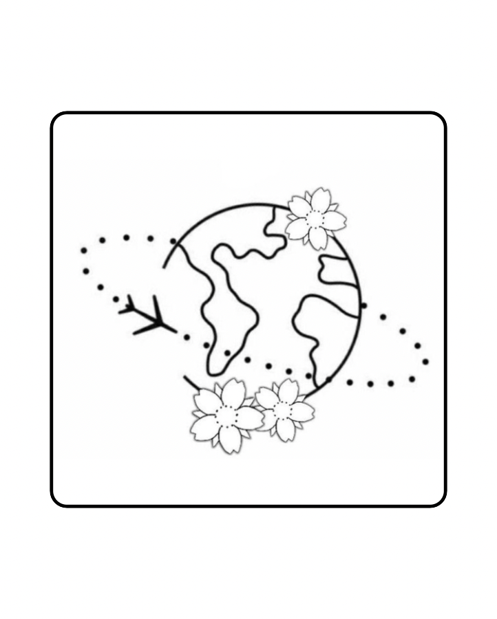 Around The World Semi Permanent Tattoo